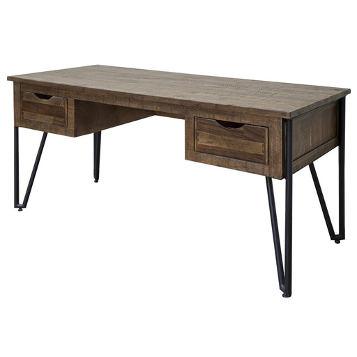 Paulo Multi-Wood 2 Drawer Desk - Crafters and Weavers