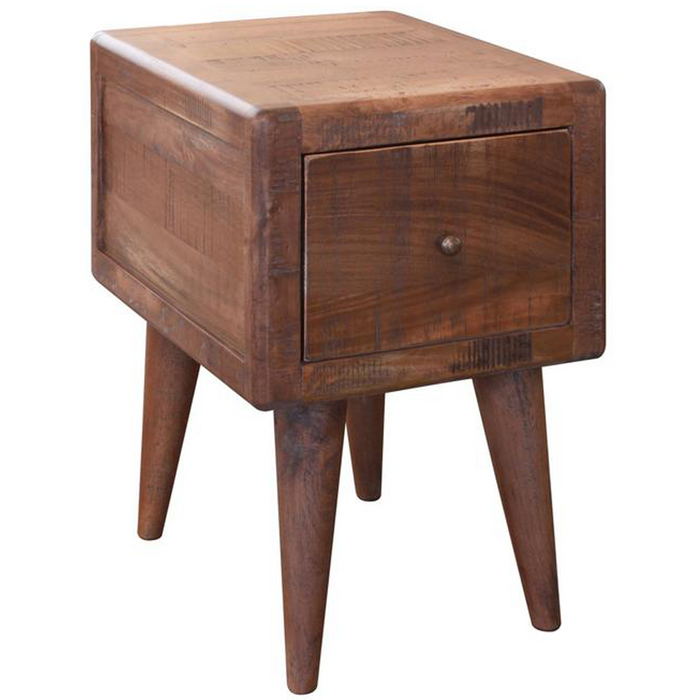 DISCONTINUED Bayshore Mid Century Side Table - Mocha Brown - Crafters and Weavers