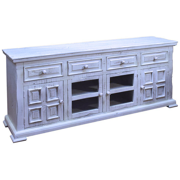 Keystone Panel Door TV Stand - 73" (2 Colors Available) - Crafters and Weavers