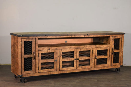 Larson 6 Door TV Stand - 87" - Crafters and Weavers