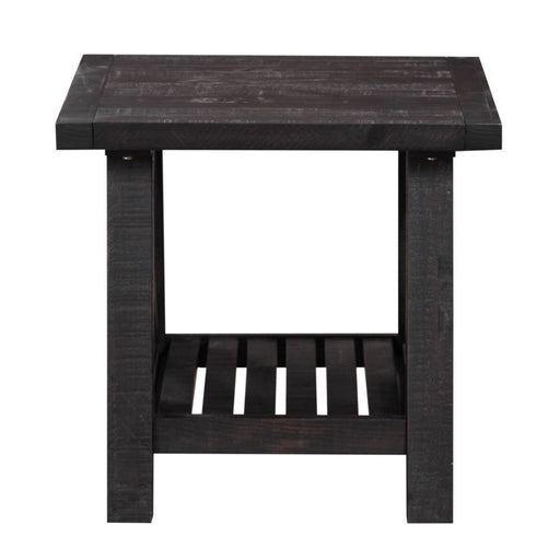 Oak Park Cross Bar End Table - Crafters and Weavers