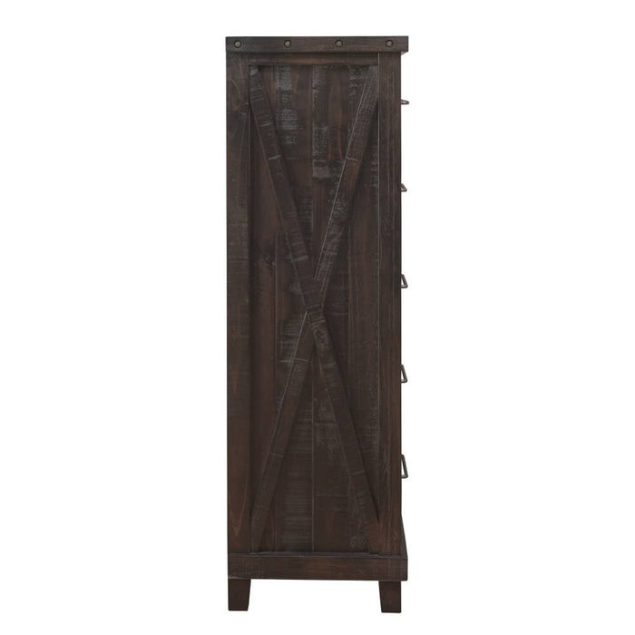 SOLD OUT Oak Park Cross Bar 6 Drawer Highboy Dresser - Crafters and Weavers