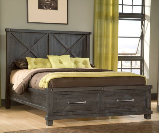 Oak Park Cross Bar 2 Drawer Storage Bed - Crafters and Weavers