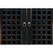 Asbury 6 Door Antiqued Black Sideboard - 88" - Crafters and Weavers