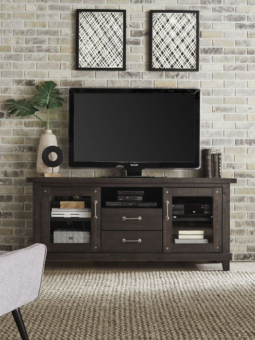 Oak Park Cross Bar TV Stand - 68" - Crafters and Weavers