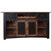 Greenview Bar Counter - Distressed Black - 76" - Crafters and Weavers