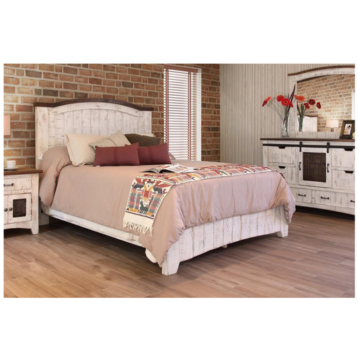 DUPLICATE LISTING Greenview Farmhouse King Bed Frame - White - Crafters and Weavers