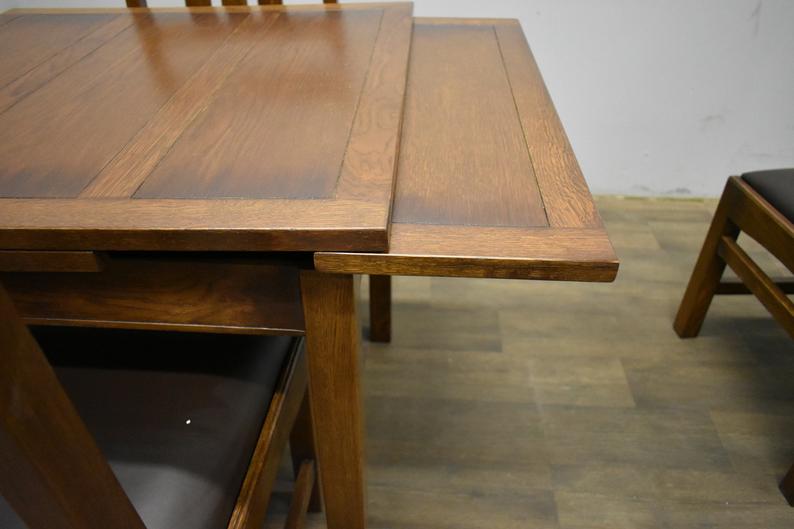 Buy Mission Oak Kitchen Table with Leaves and Oak Dining