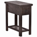 Barrington 1 Drawer Side Table - Rustic Brown - Crafters and Weavers
