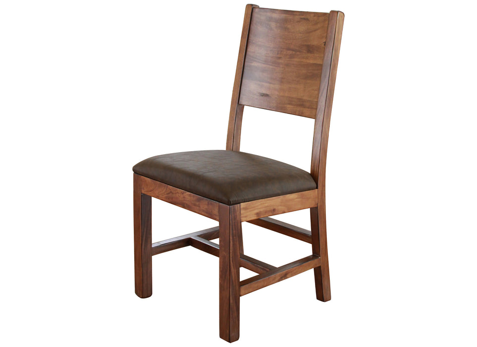 Granville Parota Solid Back Dining Chair #865 - Crafters and Weavers