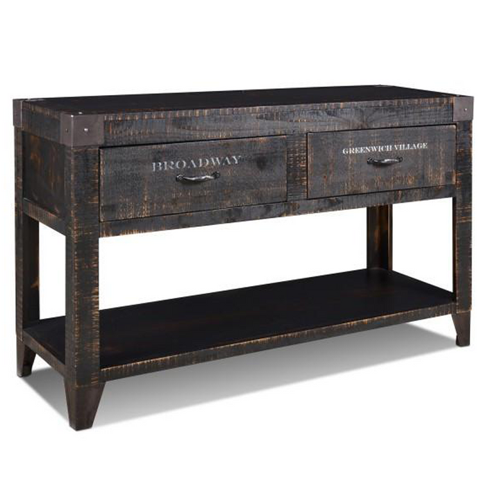 City 2 Drawer Console Table - Crafters and Weavers