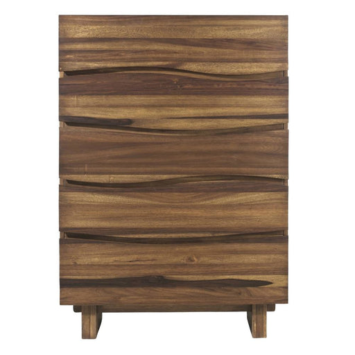 Cali Modern 5 Drawer Highboy Dresser - Crafters and Weavers