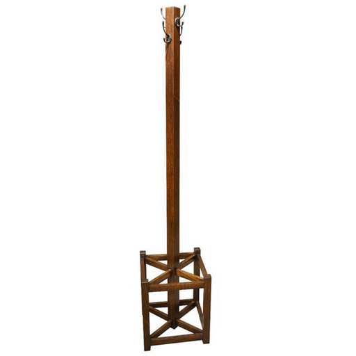 SOLD OUT Mission Coat Rack with Umbrella Stand - Crafters and Weavers