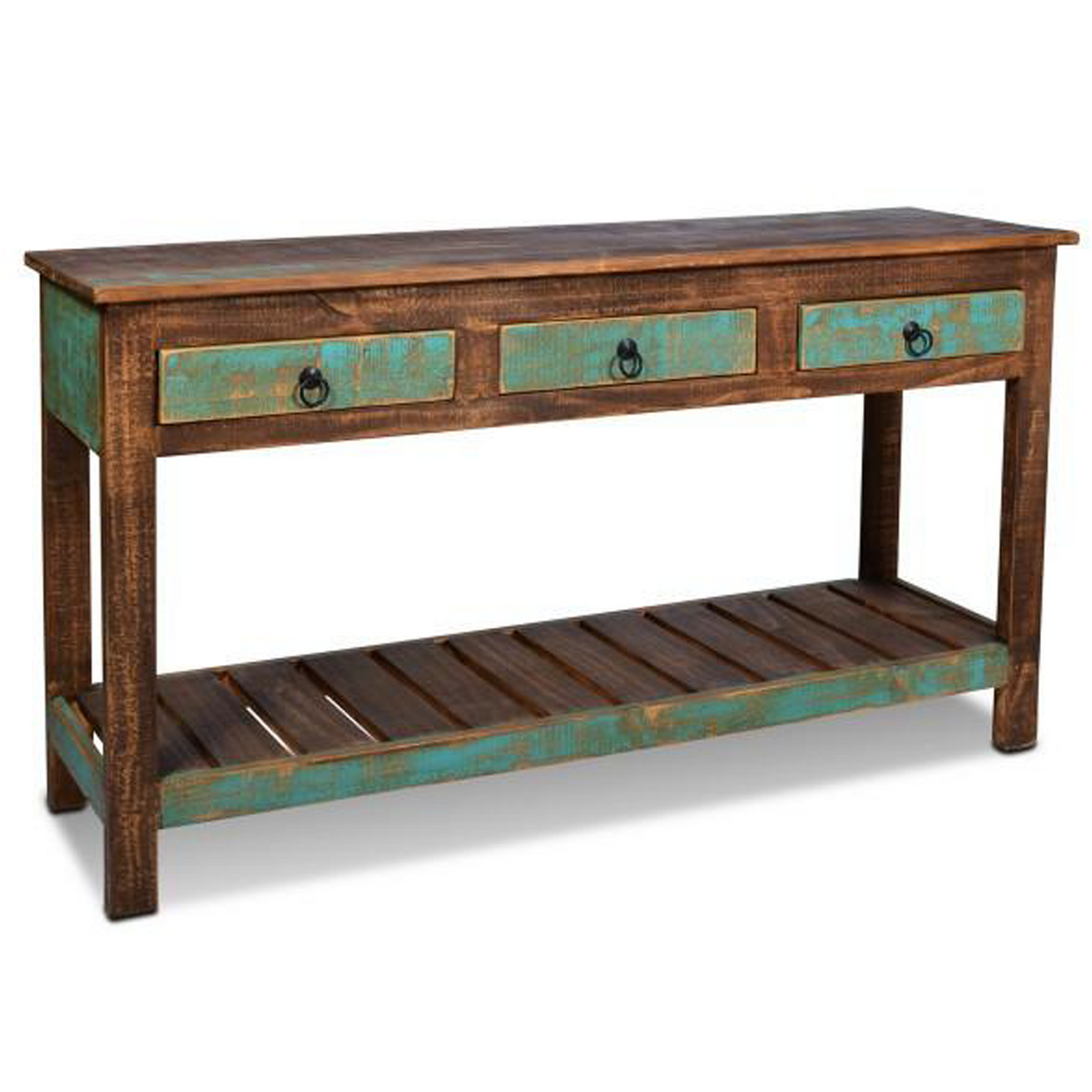 Customizable Solid Hardwood Vivien Console Table Made in USA – James+James