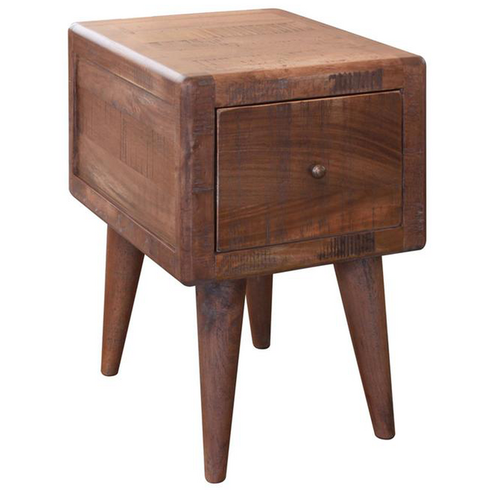 DISCONTINUED Bayshore Mid Century Side Table - Mocha Brown - Crafters and Weavers