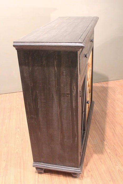 Greenview Charcoal Wine & Liquor Cabinet - 50" - Crafters and Weavers