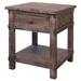 Greenview Weathered Gray End Table - Crafters and Weavers