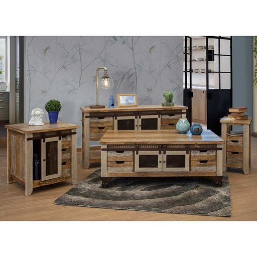 Bayshore Sliding Door Living Room Table Set - Crafters and Weavers