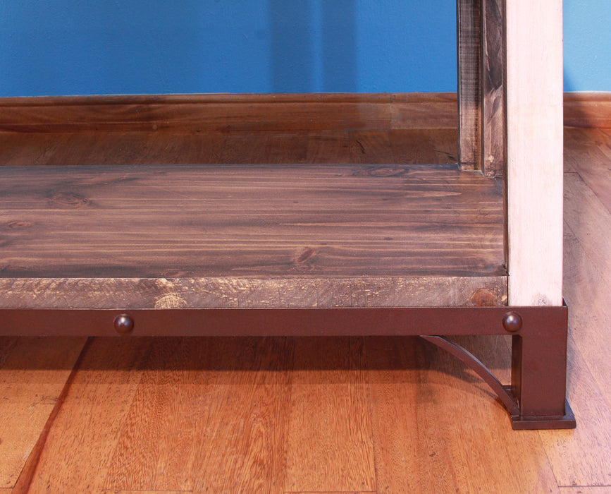 DUPLICATE LISTING Bayview Rustic Pine Wood Coffee Table - Storage Trunk - Crafters and Weavers