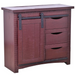 Mason 38" Sliding TV Stand - Vintage Red - Crafters and Weavers