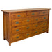 PREORDER Mission 9 Drawer Dresser - Michael's Cherry (MC-A) - Crafters and Weavers