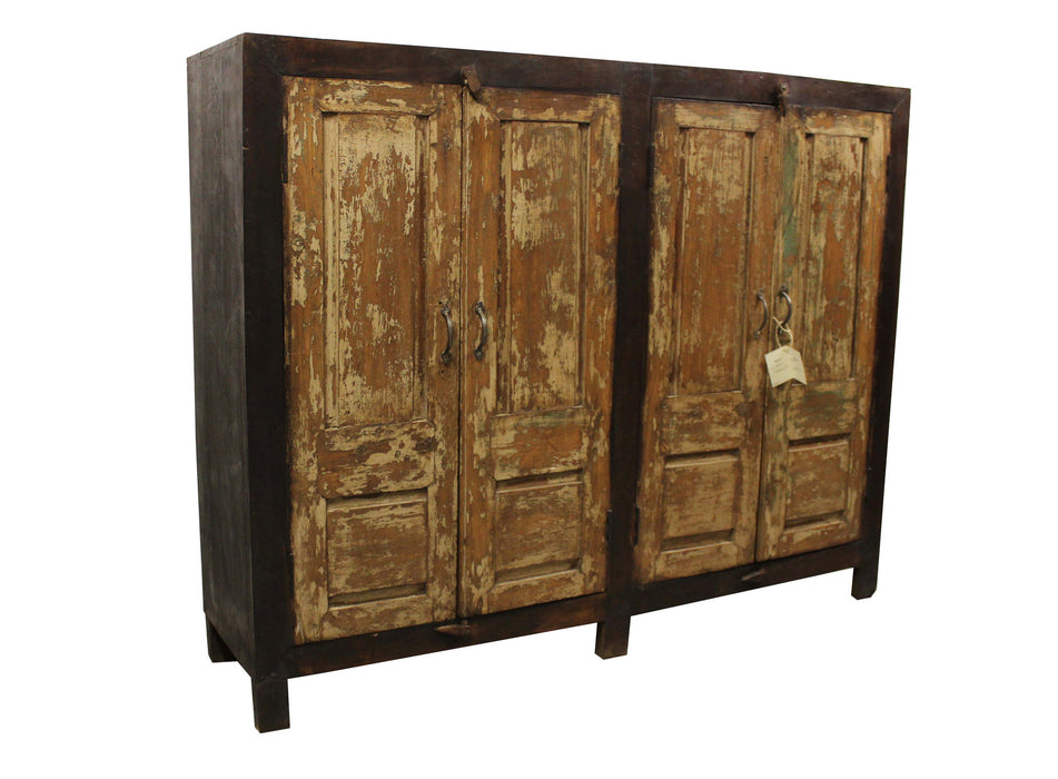 Old Door 4 Door Cabinet - Crafters and Weavers