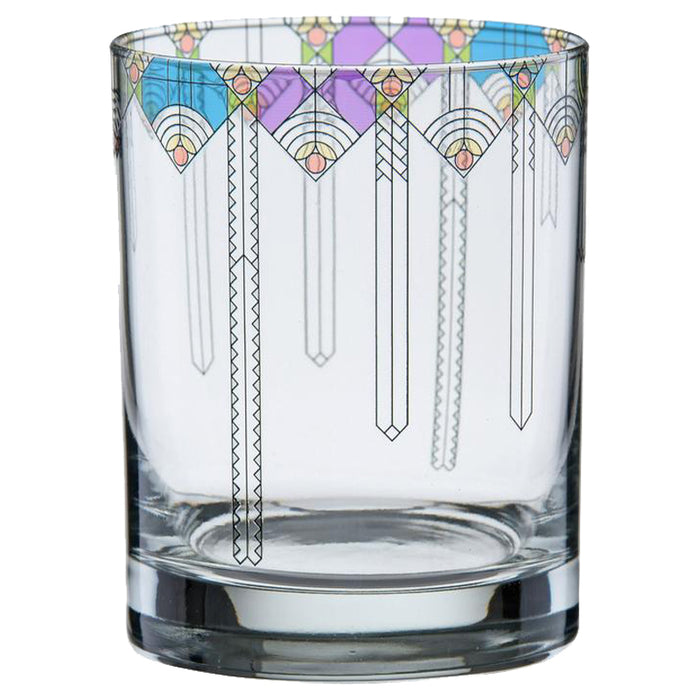 Frank Lloyd Wright - April Showers Old Fashion Glass - Set of 2 - Crafters and Weavers