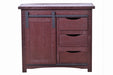 Mason 38" Sliding TV Stand - Vintage Red - Crafters and Weavers