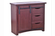 Mason 38" Sliding TV Stand - Vintage Red - Crafters and Weavers