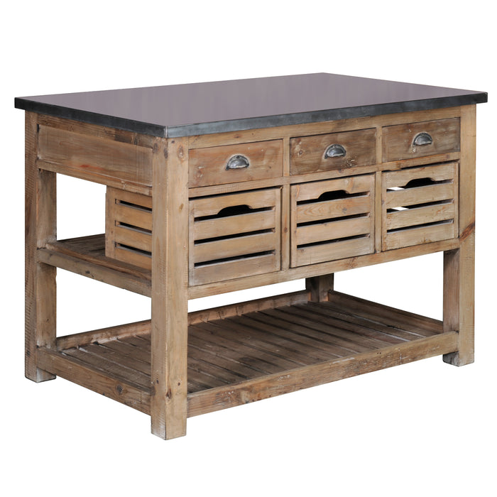 DUPLICATE - MEXICO - Barlow Crate Kitchen Island - Crafters and Weavers