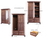 Bayshore Farmhouse Armoire - Crafters and Weavers