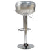 Cruz Adjustable Bar Stool with Metal Spitfire Shell - Crafters and Weavers