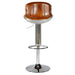 Cruz Adjustable Bar Stool with Metal Spitfire Shell - Crafters and Weavers