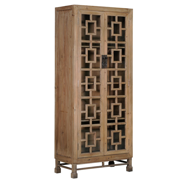 Asbury Lattice Display Bookcase - Crafters and Weavers