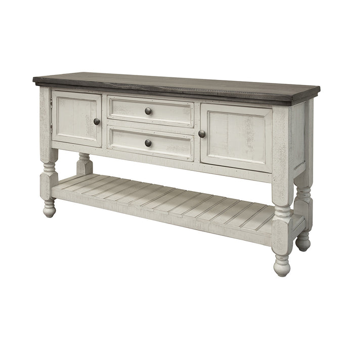 Stonegate Two-tone Solid Pine Rustic Console Table