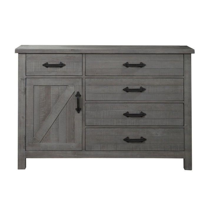 ti amo catania dresser farmhouse grey Ti Amo 6 Drawer Double Dresser, Farmhouse Grey