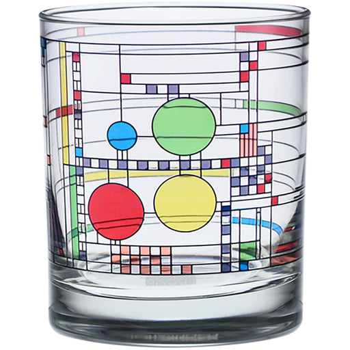 Frank Lloyd Wright - Coonley Playhouse Old Fashion Glass - Set of 2 - Crafters and Weavers