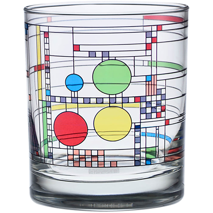 Frank Lloyd Wright - Coonley Playhouse Old Fashion Glass - Set of 2 - Crafters and Weavers