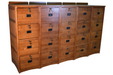 Mission Solid Oak 4 Drawer File Cabinet - Crafters and Weavers