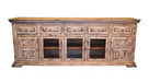 Greenview 83 inch Whitewashed TV Stand - Crafters and Weavers