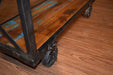 SOLD OUT Ventura Solid Wood 3 Tier Industrial Bookcase - Crafters and Weavers