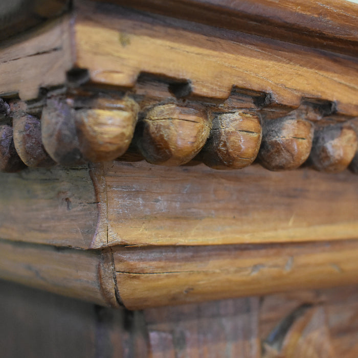Artifact Collection Carved Column Bookcase - One of a Kind - Crafters and Weavers