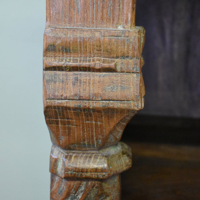 Artifact Collection Carved Column Bookcase - One of a Kind - Crafters and Weavers