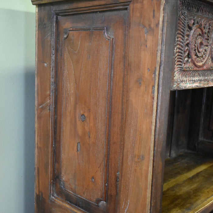 Artifact Collection Carved Bookcase - One of a Kind - Crafters and Weavers