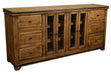 Addison Rustic 6 Drawer TV Stand / Sideboard - 75" - Crafters and Weavers