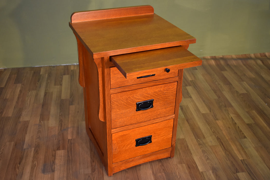 SOLD OUT Crofter Style 3 Drawer End Table / Night Stand - Mission - Crafters and Weavers