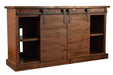 Mason 65" Sliding TV Stand - Rustic Brown - Crafters and Weavers