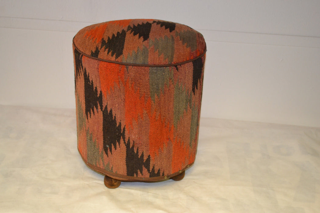 Rug Pouf/ Rug Sitting Stool / Rug Ottoman / Kilim Sitting Stool / Stools # 95 - Crafters and Weavers