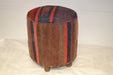 SOLD OUT Rug Pouf/ Rug Sitting Stool / Rug Ottoman / Kilim Sitting Stool / Stools # 96 - Crafters and Weavers