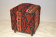 Rug Pouf/ Rug Sitting Stool / Rug Ottoman / Kilim Sitting Stool / Stools # 97 - Crafters and Weavers
